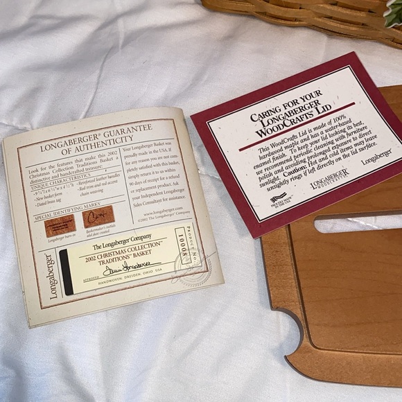 Longaberger Christmas Collection 2002 Traditions Basket Combo - Picture 5 of 13